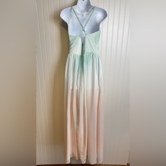 Venus Pastel Ombre Maxi Sundress Lightly Padded E47 - Picture 2 of 6